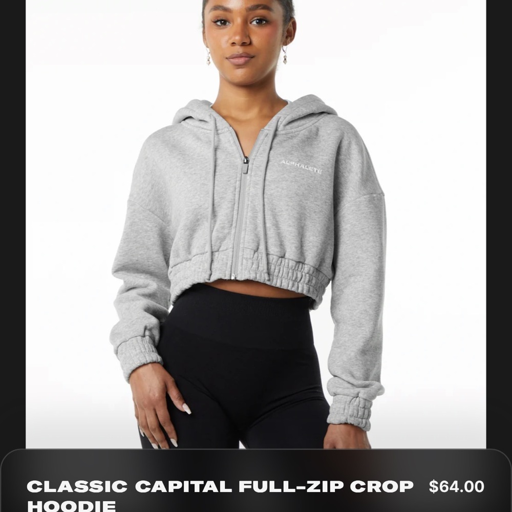 Alphalete crop hoodie